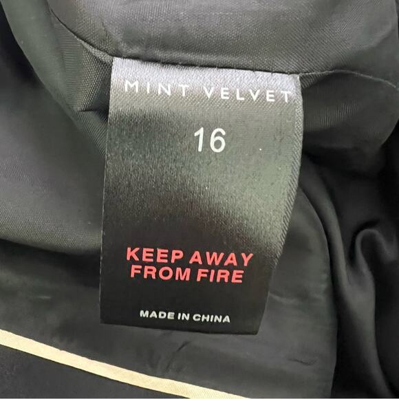 NWT Mint Velvet Black Boyfriend Modern Blazer Size 16 - Picture 13 of 14